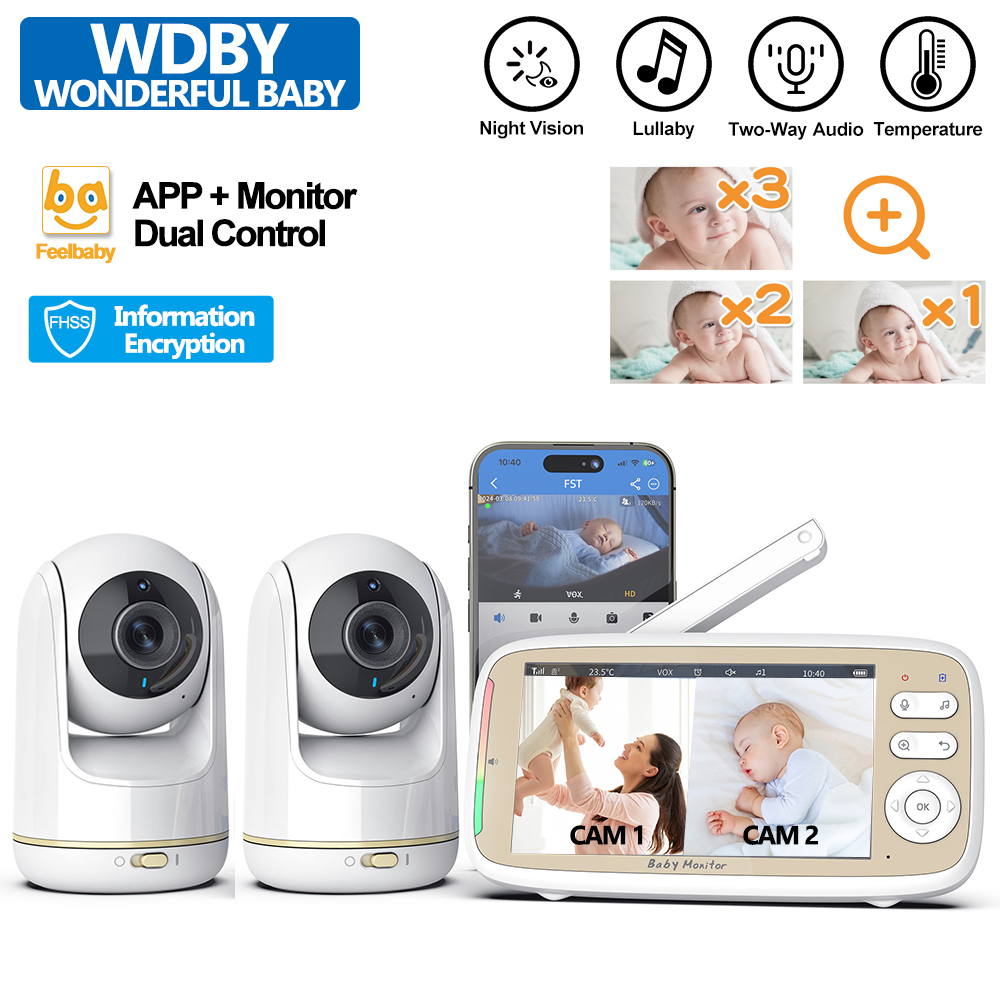 Audio Music Videos - VB803 PRO Baby Monitor with 2pcs