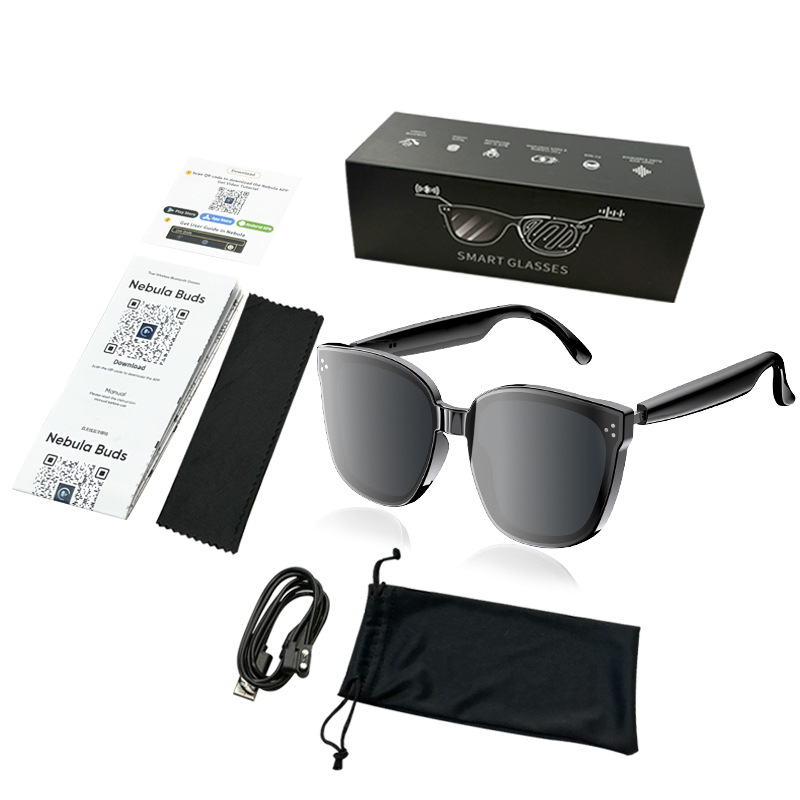 Audio Music Voice - AI Translation Glasses Smart Self-priming Sunglass