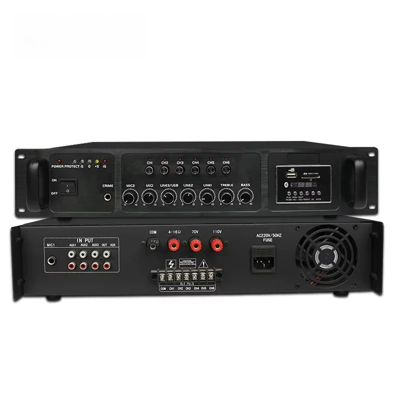 Audio Music Hall - 800W Professional Power Amplifier Power Mixer