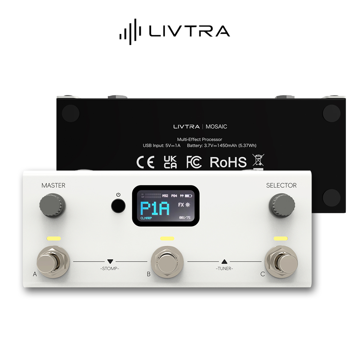 Audio Interface Usb - LIVTRA MOSAIC All-in-One Guitar Effects Pedal