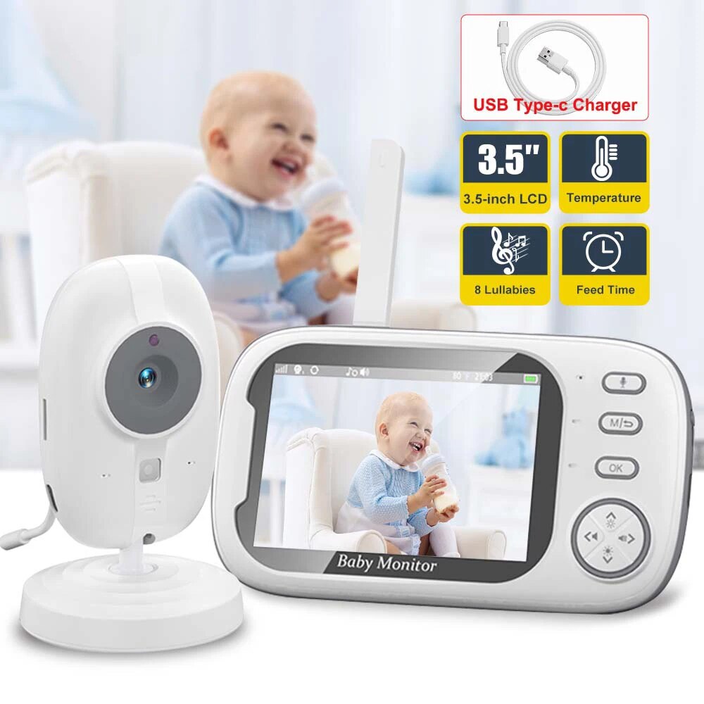 Audio Music Videos - 3.5'' Video Baby Monitor 2.4G Mother