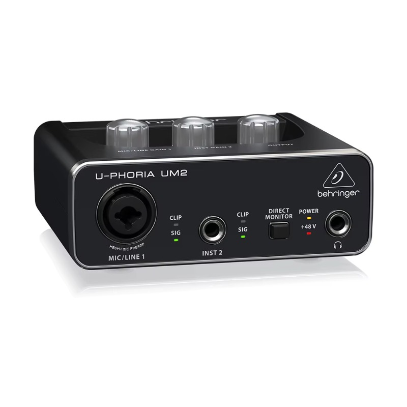 Audio Interface Usb - Behringer U-Phoria UM2 Sound Card 2-Channel