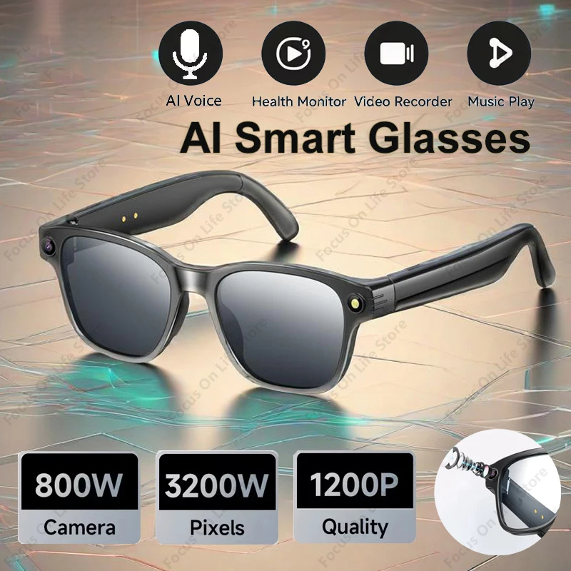 Audio Music Videos - AI Smart Glasses 8 Million Camera