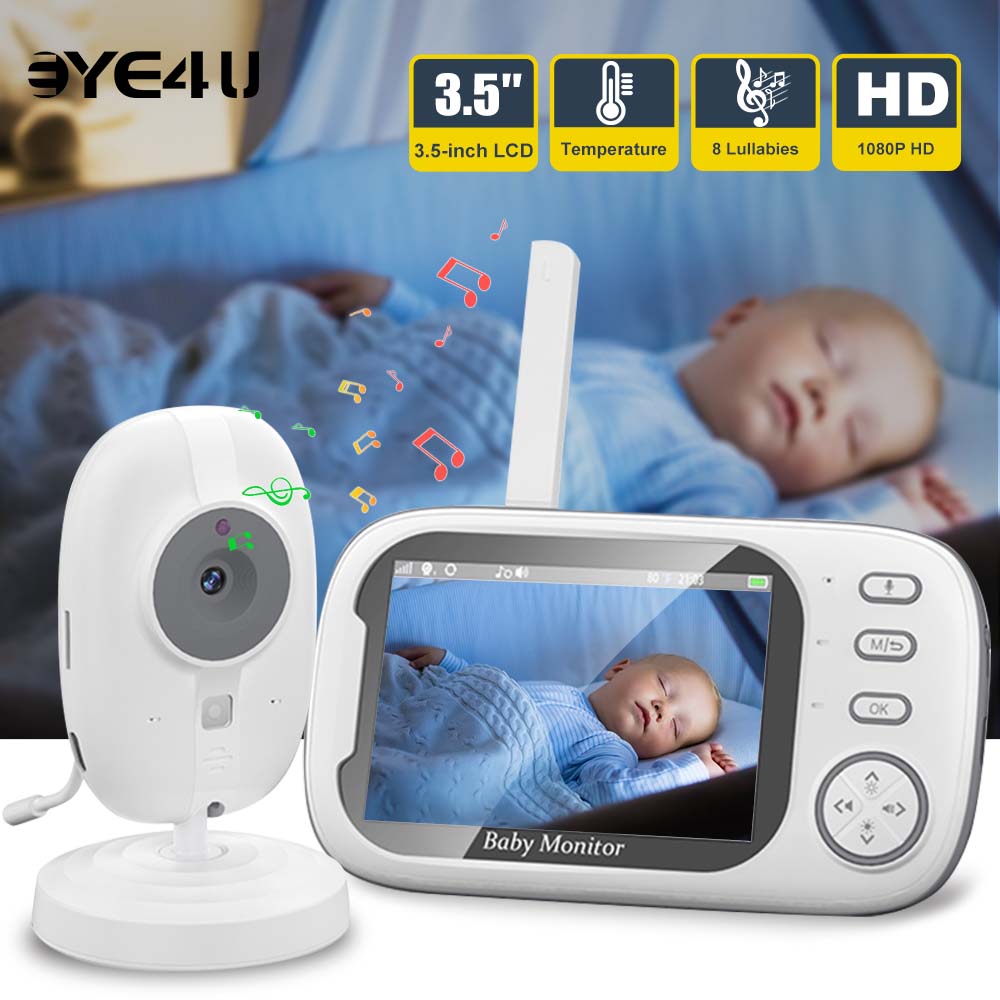 Audio Music Videos - 3.5'' Video Baby Monitor 2.4G Mother