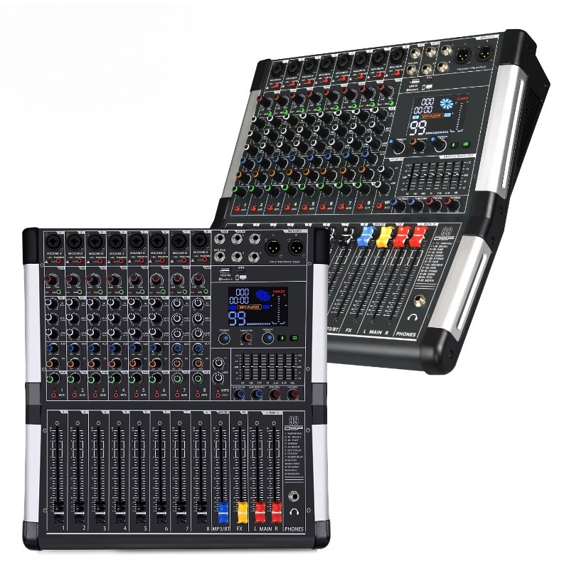 Audio Interface Usb - GAX-HLV8 8-Channel USB Audio Mixer with