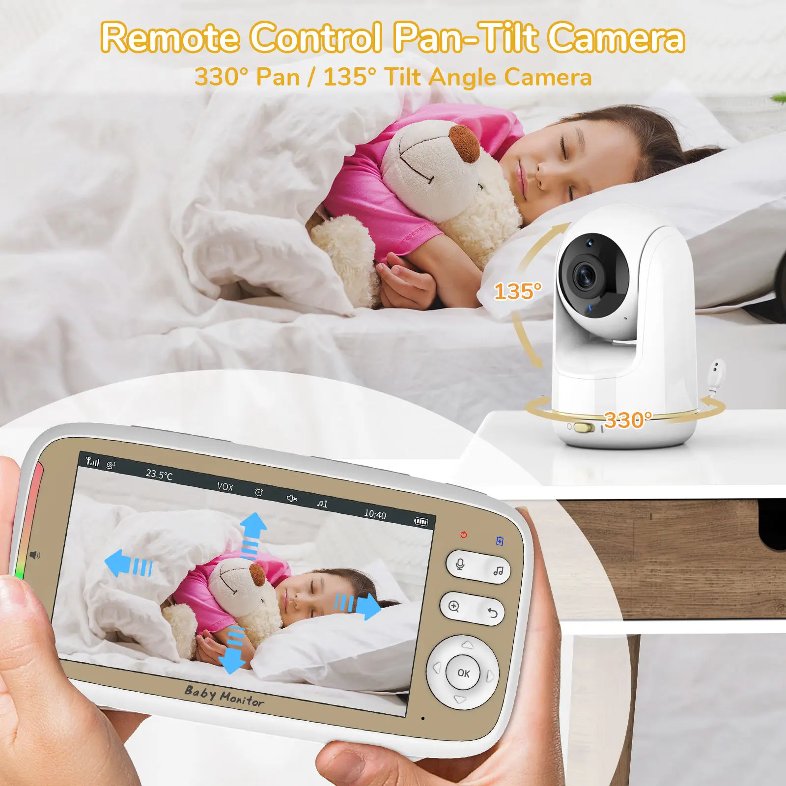 VB803 PRO Baby Monitor with 2p - Audio Music Videos ulasan dan harga