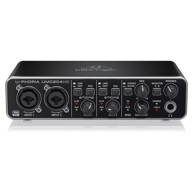 Behringer UMC204HD 2-in/4-out  - Audio Interface Usb ulasan dan harga