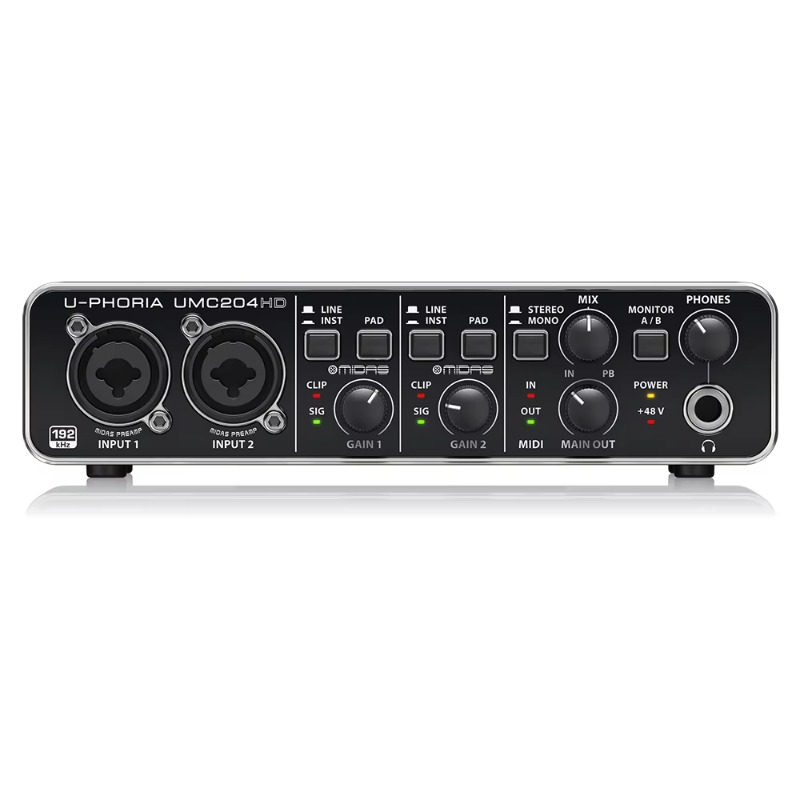 Behringer UMC204HD 2-in/4-out  - Audio Interface Usb ulasan dan harga