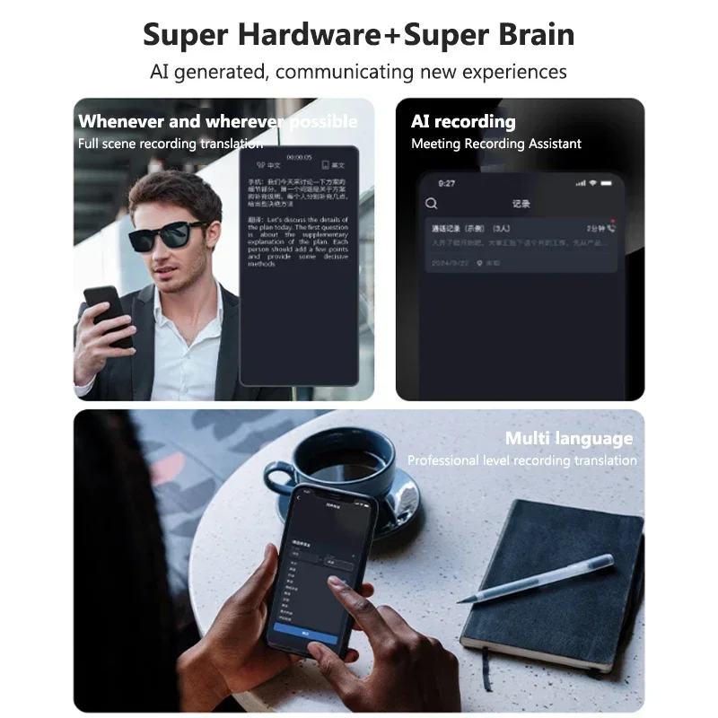 AI Translation Glasses Smart S - Audio Music Voice ulasan dan harga