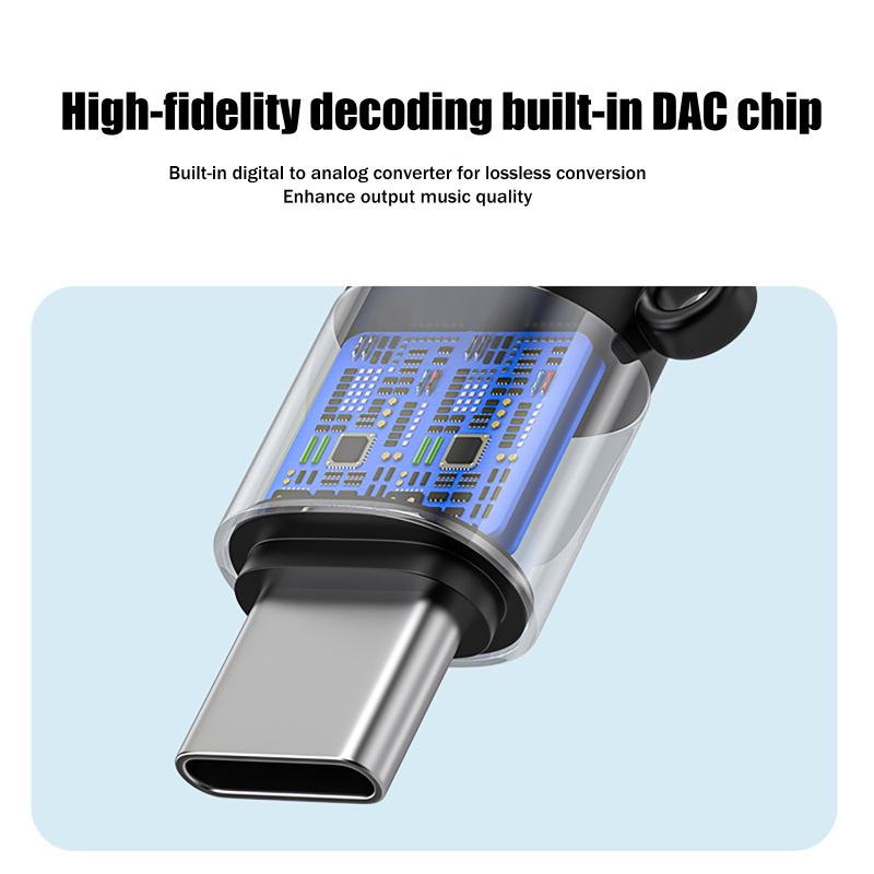 Type C to 3.5mm Jack DAC Decod - Audio Music Online ulasan dan harga