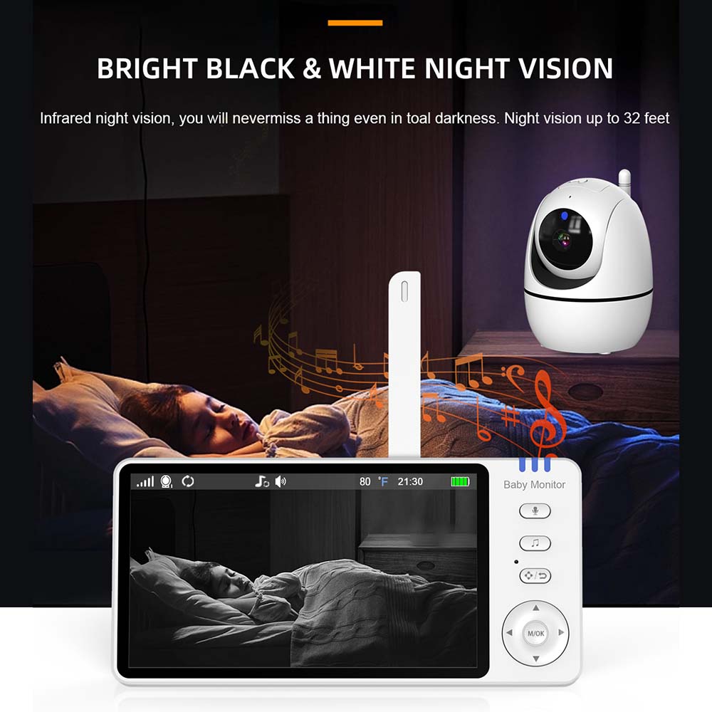 5 Inch Video Baby Monitor Indo - Audio Music Video ulasan dan harga