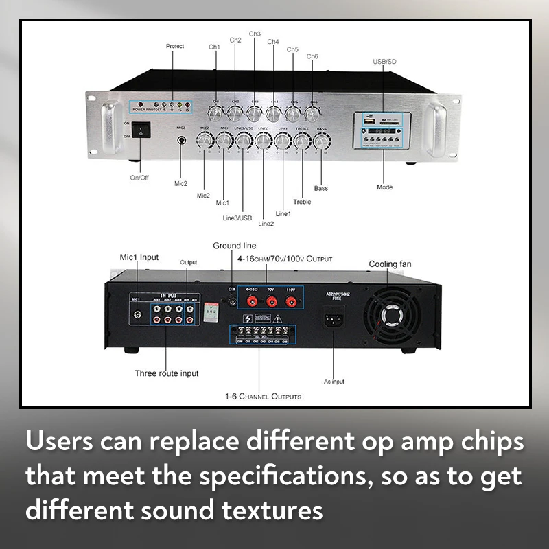800W Professional Power Amplif - Audio Music Hall ulasan dan harga