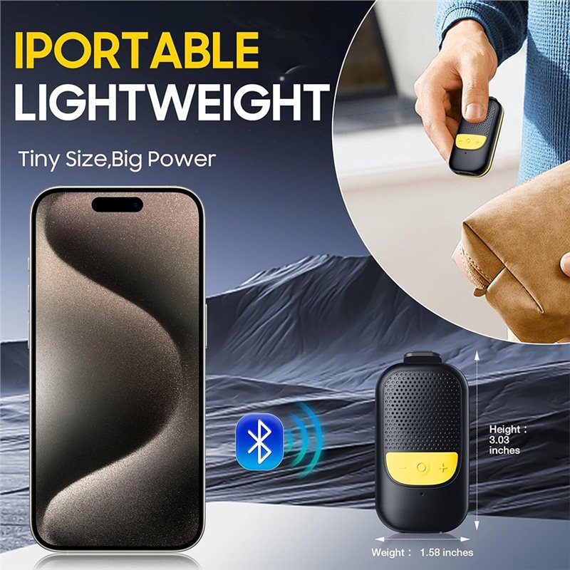 B68C Clip-On Portable Bluetoot - Audio Music Online ulasan dan harga