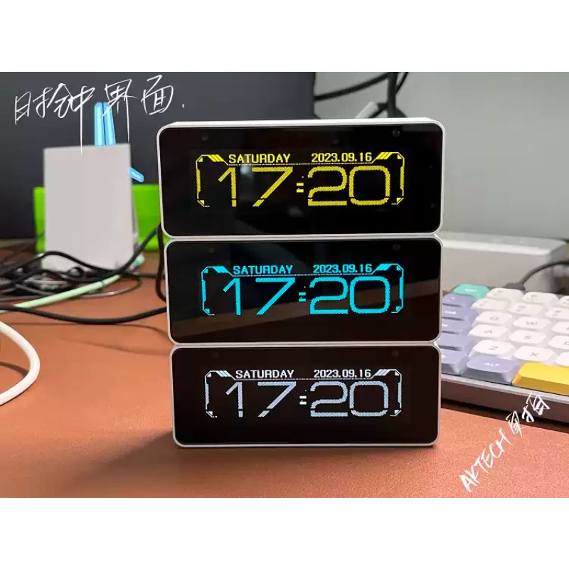 Everbright Store AK25664 Clock - Audio Music Visualizer Free ulasan dan harga