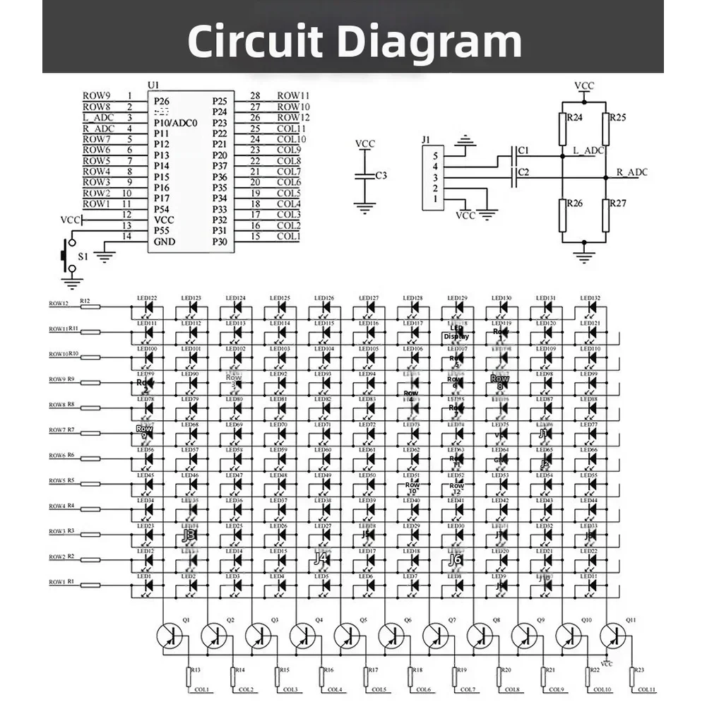 DIY LED Music Spectrum Display - Audio Music Visualizer Free ulasan dan harga