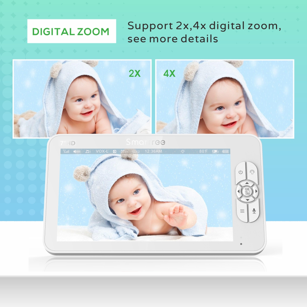 7.0 Inch HD Video Baby Monitor - Audio X Music ulasan dan harga