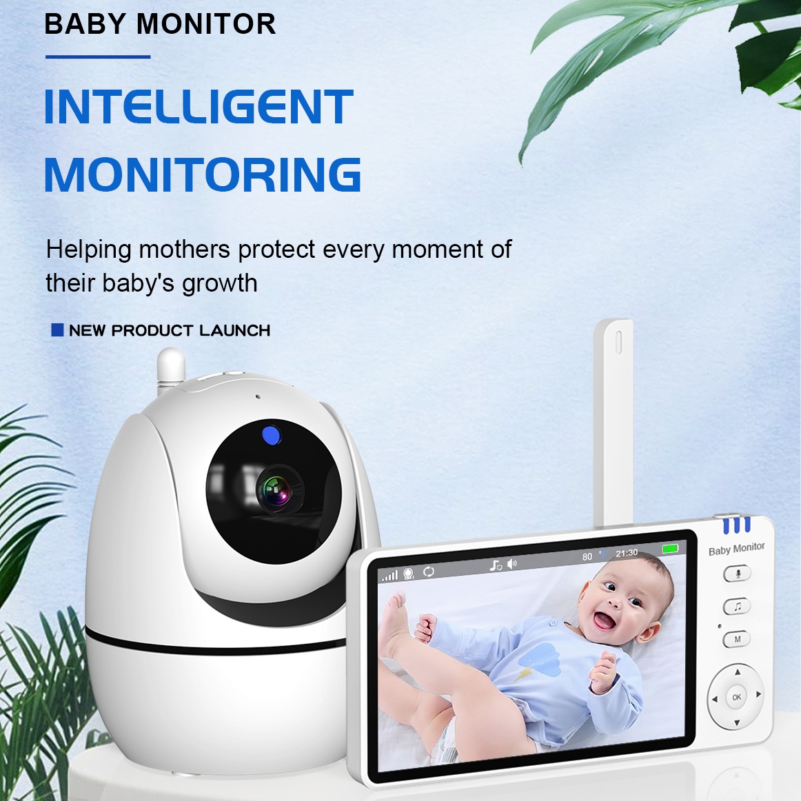 5 Inch Video Baby Monitor 2.4G - Audio Music Network ulasan dan harga