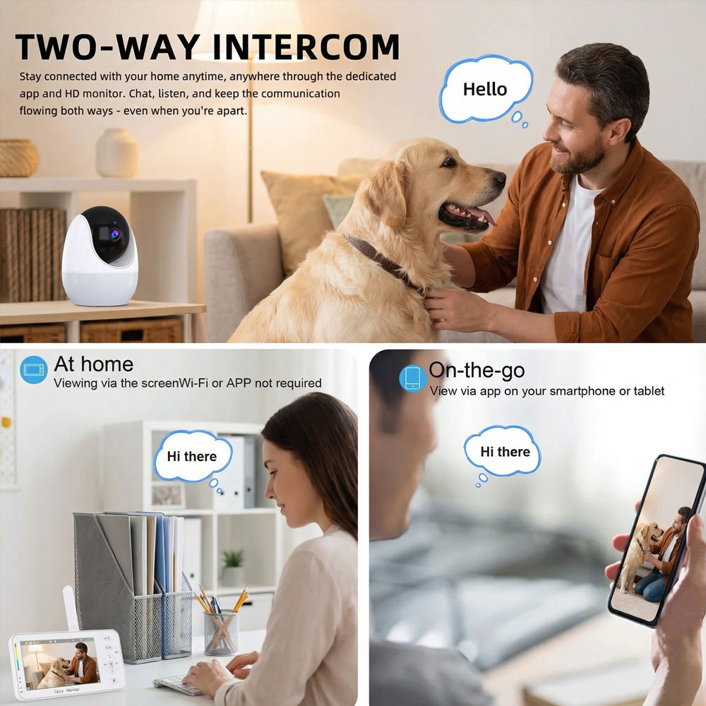 Smart Baby Monitor with Night  - Audio Music Network ulasan dan harga