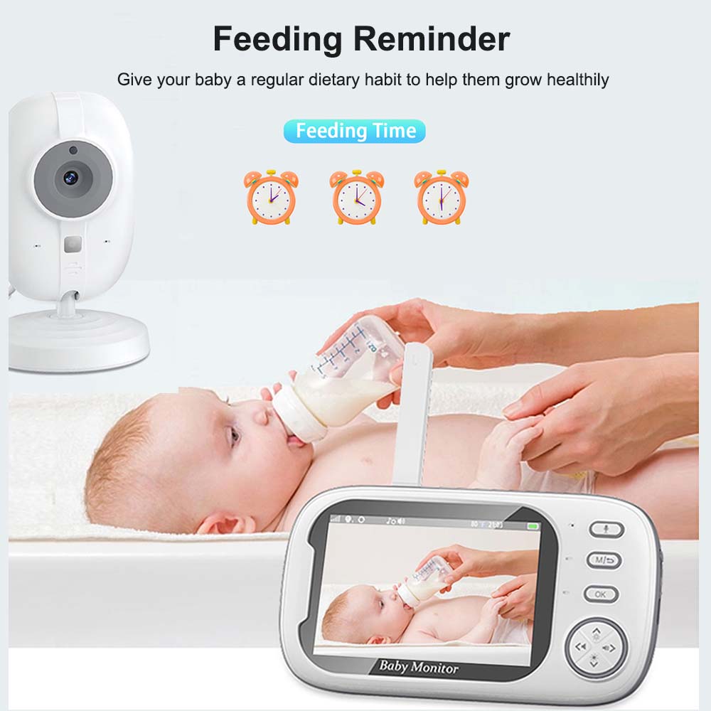 3.5'' Video Baby Monitor 2.4G  - Audio Music Videos ulasan dan harga