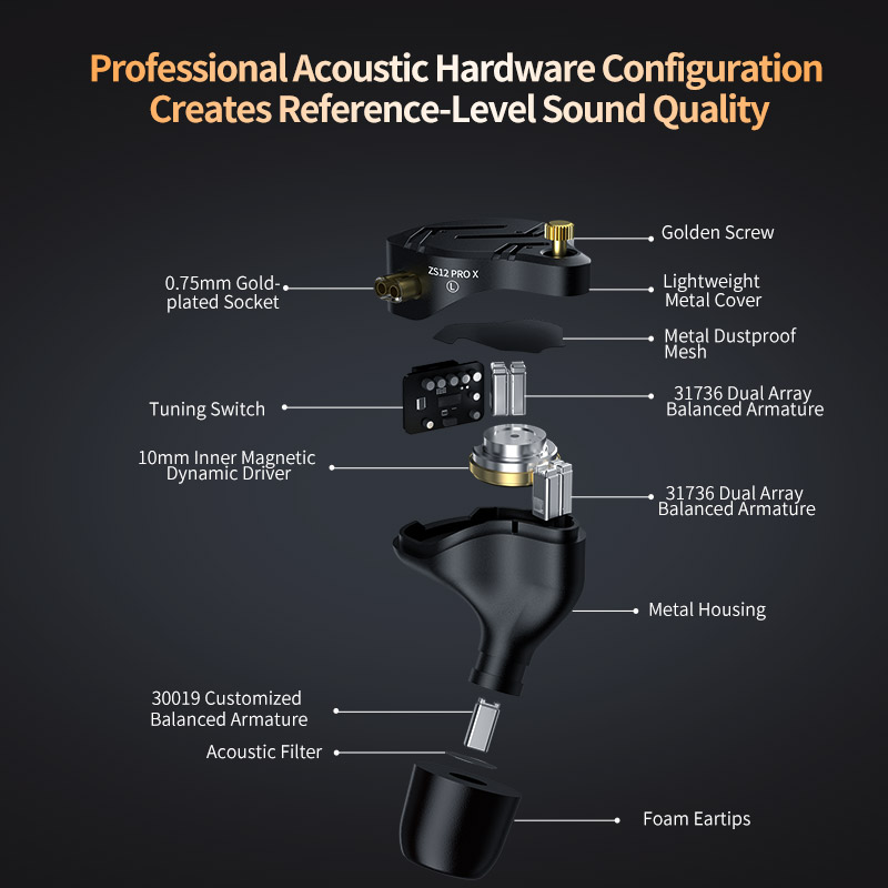 KZ ZS12 PRO X Metal Earphones  - Audio X Music ulasan dan harga