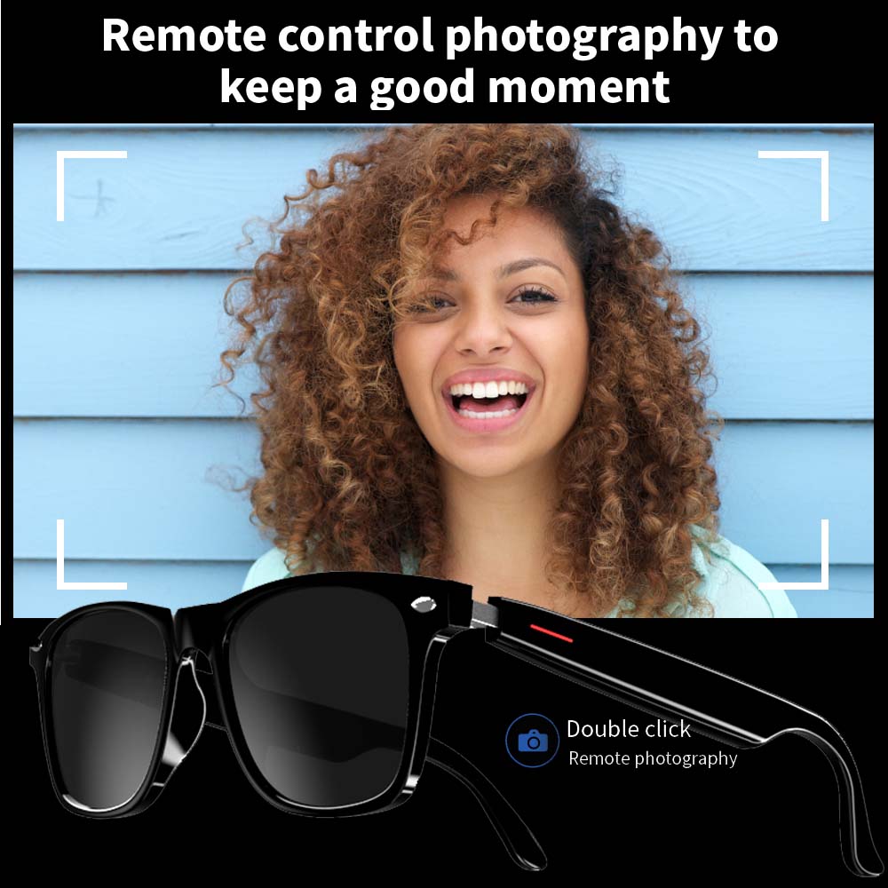 SENBONO E13 Smart Glasses:Blue - Audio Music Voice ulasan dan harga